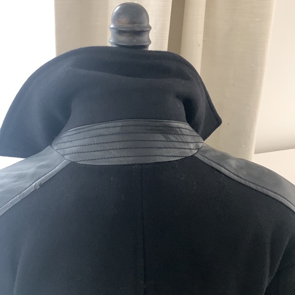 Kenneth Cole Reaction Black Wool Jacket/Peacoat size S - Picture 10 of 17